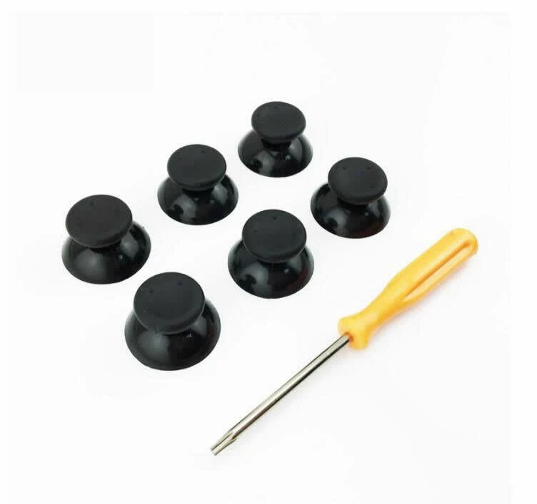 6pcs /set 3D Analog Stick Thumbsticks Caps Repair Parts Tool For XBOX360 + tool - Image 2 of 4