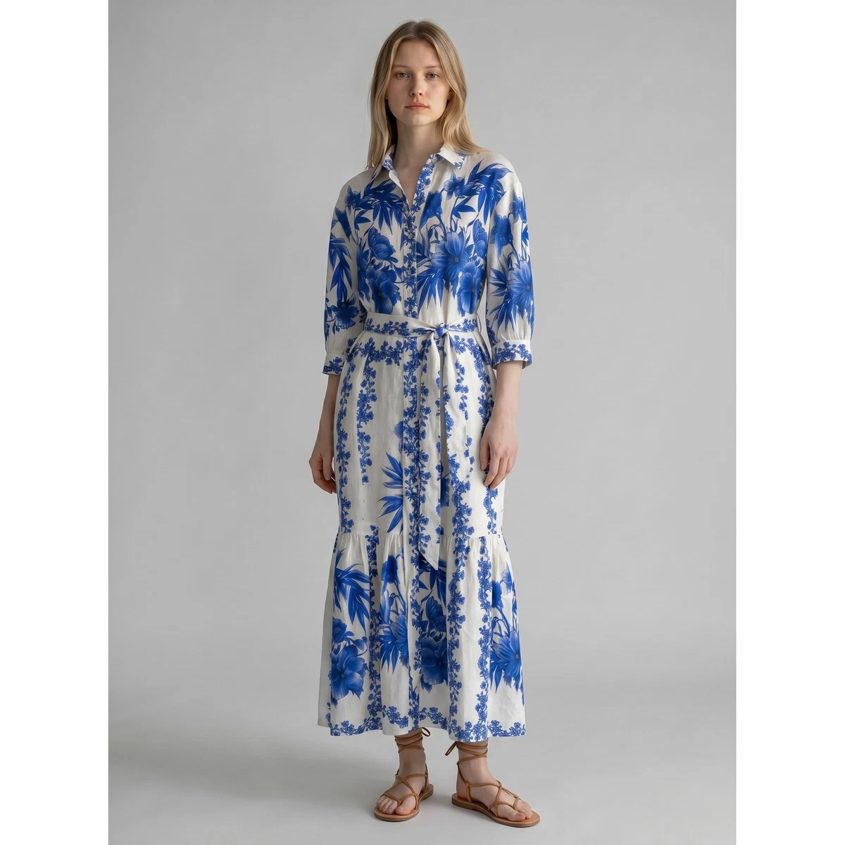 topshop tie back a line mini dress in lemon print Topshop A-Line Mini Dress Lemon Print main image 1