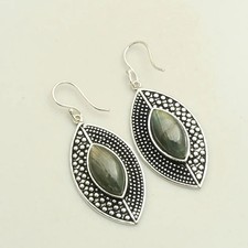Labradorite Gemstone Handmade Drop Dangle Earrings Jewelry For Women 2