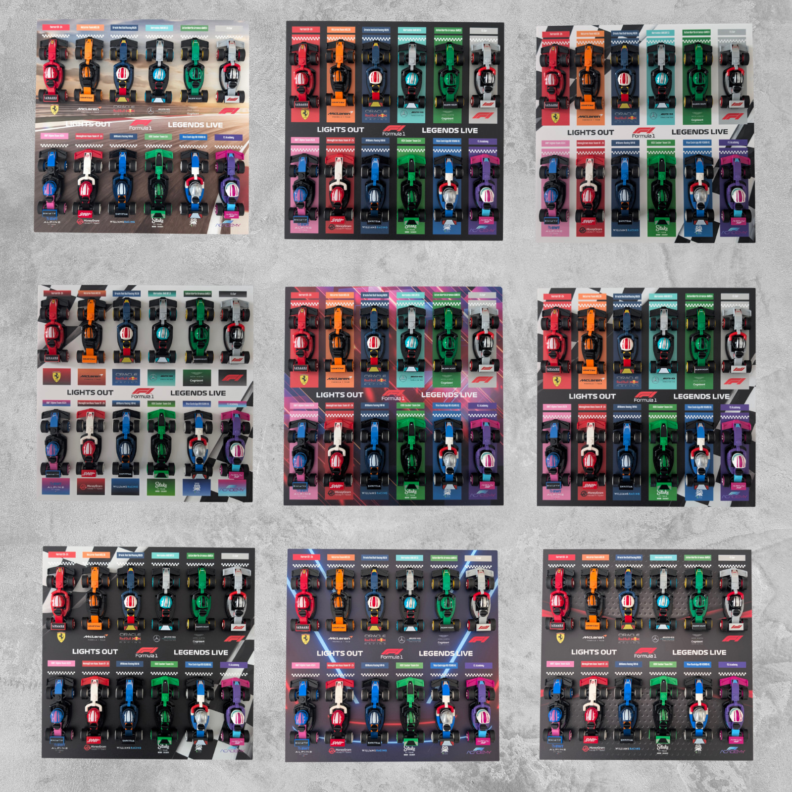 Présentoir F1 LEGO anti-poussière cadre 25x25 pour protéger et aligner vos figurines