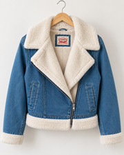 Levi's Women's Denim Collar Moto Jacket