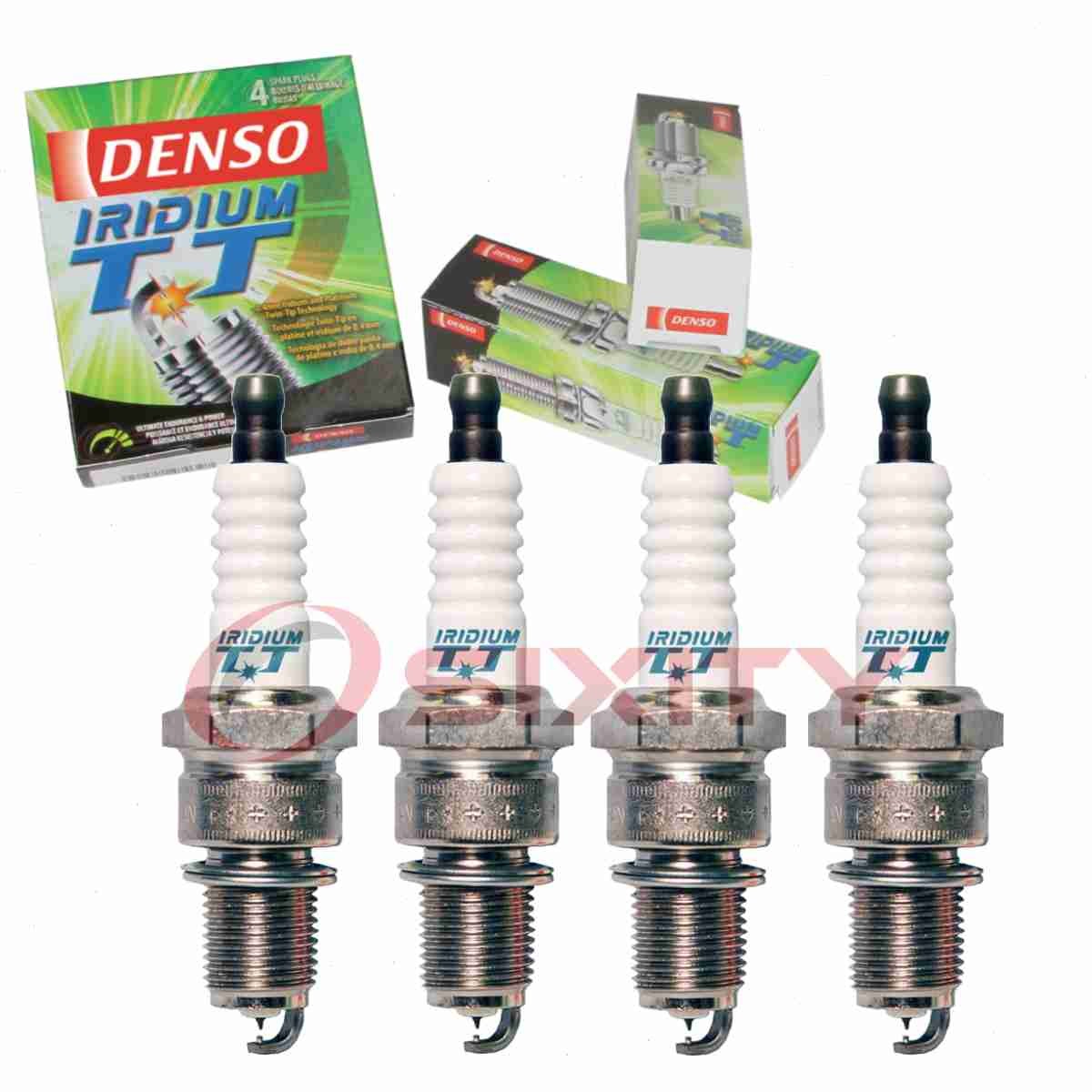 4 pc DENSO 4709 Iridium TT Spark Plugs for ZVP 121 087 S ZVP 121 085 C XP63 ia