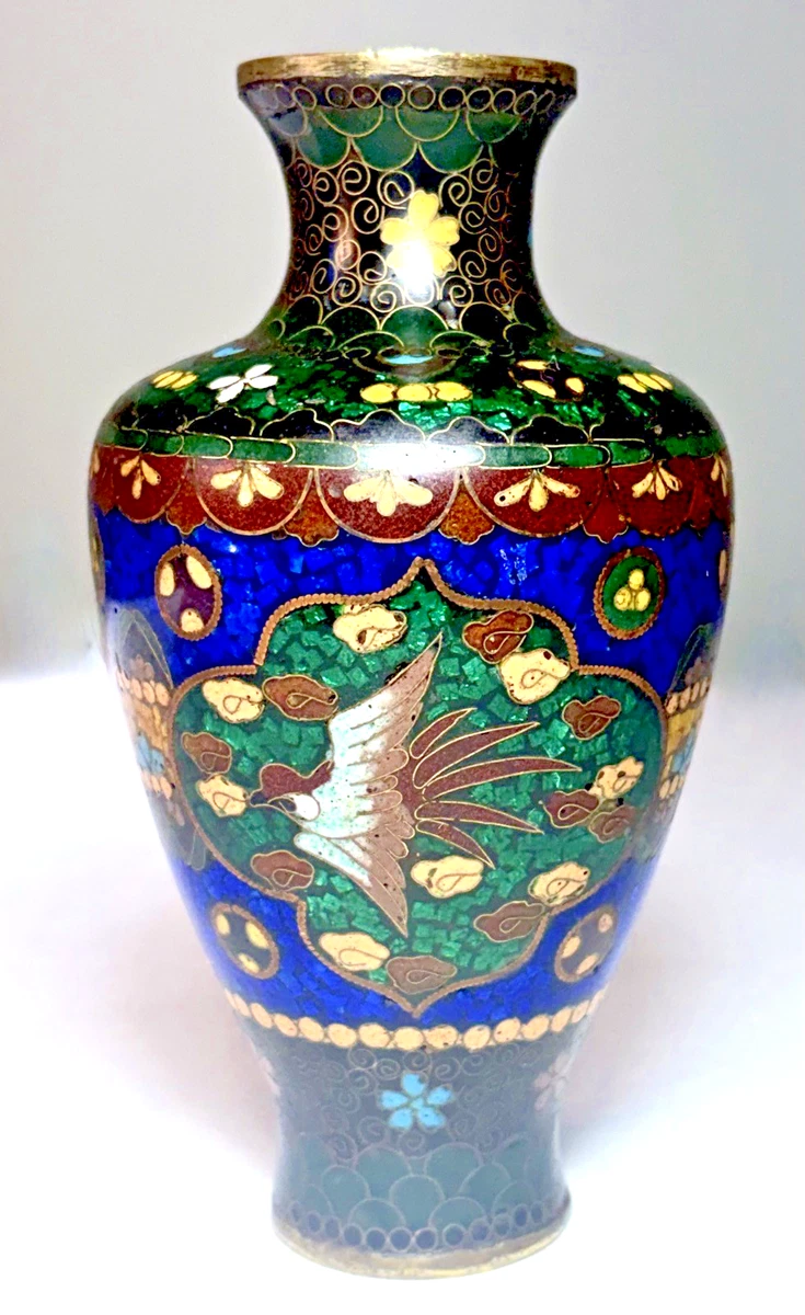 中国 黄南京 花草文 壷 花瓶 時代箱 V A562A 華南三彩刻花文六耳壺