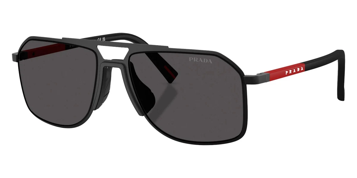 Prada Aviator Pilot Polarized Sunglasses, 62-14-130 PRADA Polarized Aviator Sunglasses for Men for sale | eBay main image 3