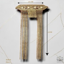 Tradtional Indian/pakistani Mens Wedding Sehra, Groom Face Covering, Gold Stone