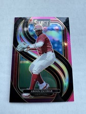 2025 Select Baseball Premiere Level Pink Prizm /199 - Aroon Escobar Phillies 