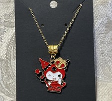 Sanrio Hello Kitty Kuromi Enamel Pendant Gold Bohemian Adorable Necklace 18