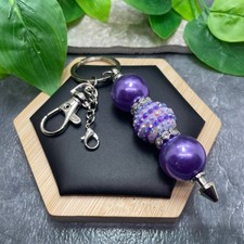 4.5  Stainless Steel Candy Bubblegum Bead Keychain Purse Backpack New C1105