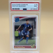 2018 Donruss Soccer #199 Weston McKennie RC Rated Rookie PSA 9 