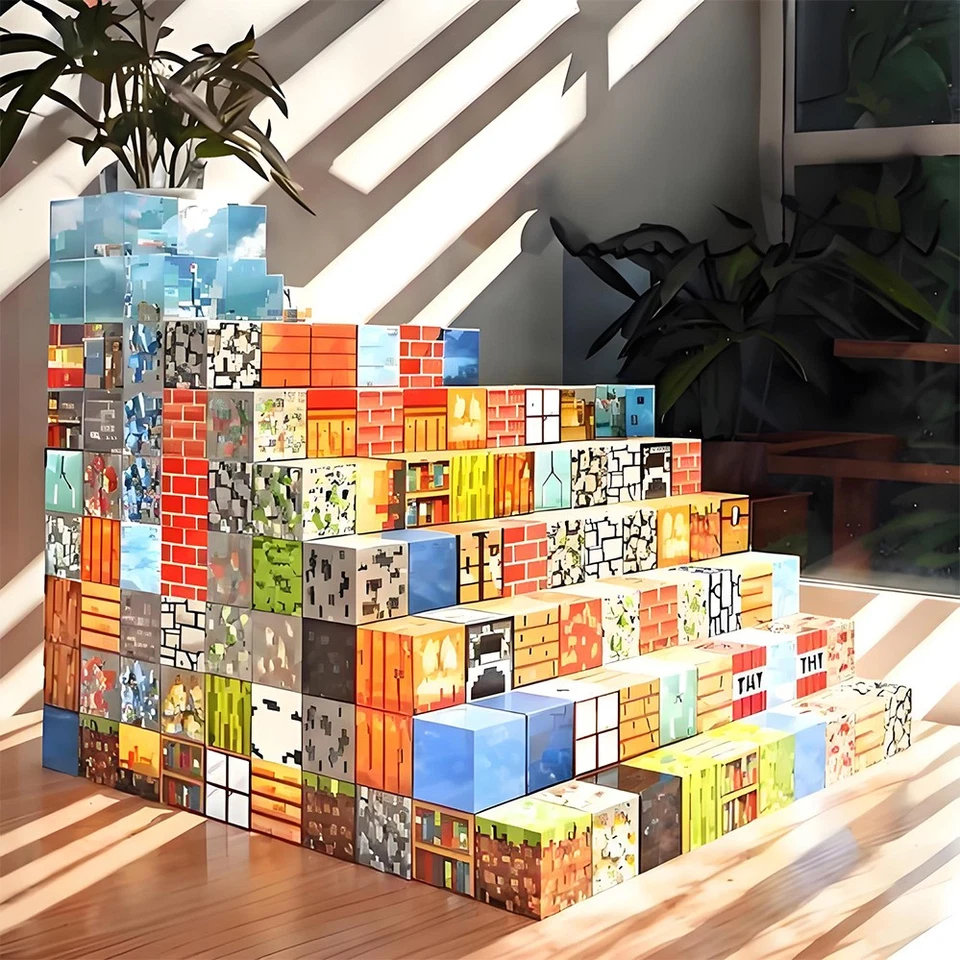 Magnetic Building Blocks Set Children Kids Mine Christmas Educational Toy Gifts - image 2 of 4