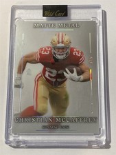 CHRISTIAN MCCAFFREY 49ers 2026 Wild Card Matte Metal Brushed Silver 3/5 (B2)