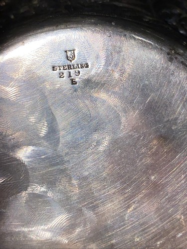 Sehr schöne antike Sterling Silber 6" Servierschale/Schale - 219 E-Swirl Design - Bild 10 von 14