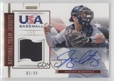 2012 USA Baseball National Team Jersey Signatures 2/99 Jeremy Martinez Auto 0o9