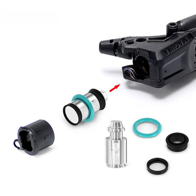 Kompatibel mit Für Magura MT4 MT5 MT6 MT7 HC3 Alu Kolbenstange und Dichtsatz