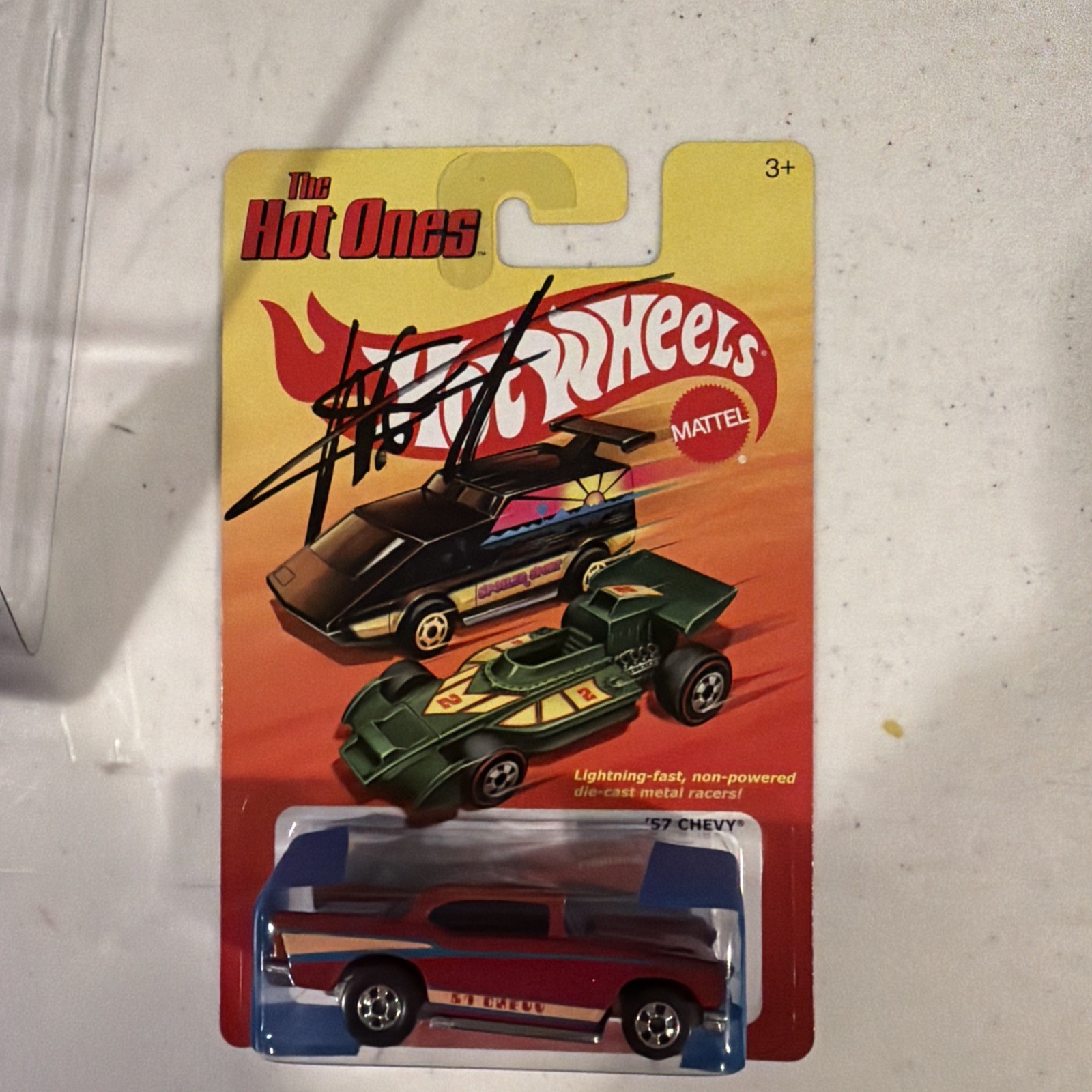 SIGNED!! Hot Wheels The Hot Ones '57 Chevy BW Blackwall Thailand 2011