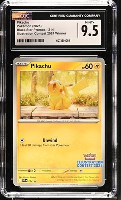 Pikachu 214 - Black Star Promos: Illustration Contest 2024 Winner