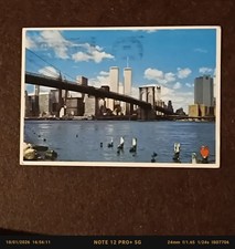 Cartolina Viaggiata  Torri Gemelle Stati Uniti 1983