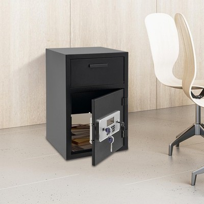 DROP BOX FOR MONEY AND MAIL, DROP SLOT SAFE, FLOOR MOUNT CASH DEPOSITORY SAFE