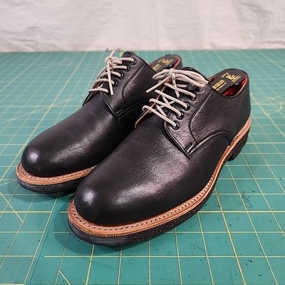 Scotch Grain Hirokawa Mens Shoes Black Oxford Japan 24.5 EEE US 6.5 Bench Made