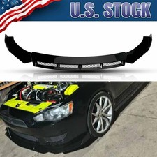 For Mitsubishi Lancer Evo Front Bumper Lip Spoiler Chin Splitter Body Kit Gloss
