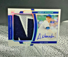 Adrian Morejon 2020 National Treasures Rookie Patch Auto #/10 Padres #162