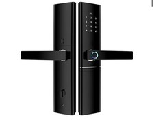 Smart Door Lock with Handle, WiFi Touch Screen Password IC Card Smart Lock, Fing