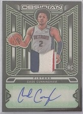 2021-22 Panini Obsidian Cade Cunningham Green Etch RC Rookie Patch Auto /15 RPA!