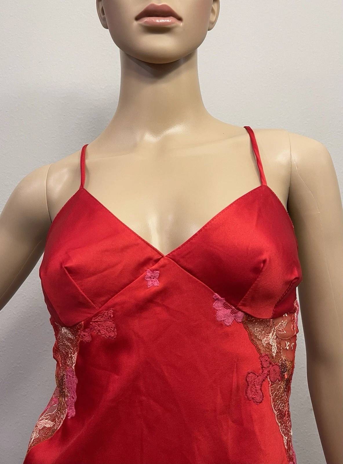 UNDERCOVER Maxi abito slip pizzo raso vintage anni 2000 Y2K Victoria's Secret ?