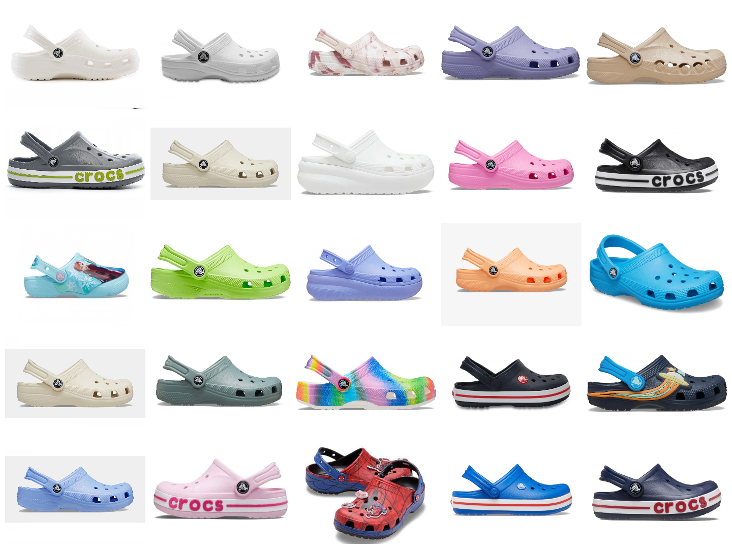 Basic Color Crocs New Crocs Classic Clog Boys Girls Juniors Colors And Sizes Available | eBay