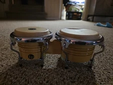 LP Music Collection LPM199 Wood Mini Tunable Bongos Drum Thailand