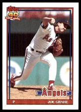 Joe Grahe 1991 Topps #426 California Angels MLB READ FREE SHIPPING AutographDen
