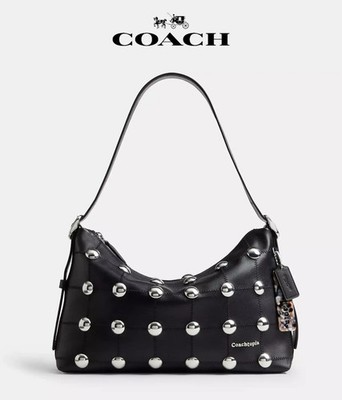 COACH Alter/Ego Slouchy Shoulder Bag CCB49 BLK Black 2way Leather Crossbody Bag