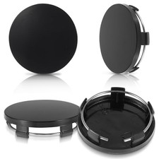 4 Pcs Hub Caps, 60mm Wheel Center Caps Rim Hub Replacement Center Covers black