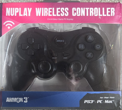 Armor 3 NuPlay Wireless Force Feedback Controller PS3 PC Mac Black M07401-BK