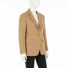 R13 Ragged Veste Pour Femme S Camel Mélange Grande Taille Simple RRP1295