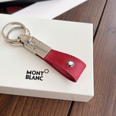 New Mon Exquisite MB Key Ring Red Key Chain Leather Men Gift DE