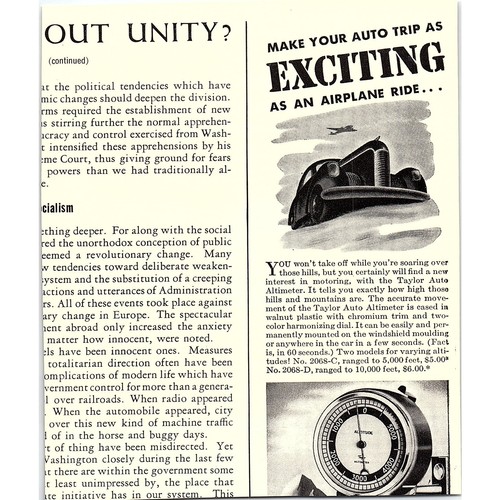 Seth Thomas Clocks Eight-Day Key-Wound Self-Starting Electric 1940 Ad AF8-3 - Picture 2 of 2