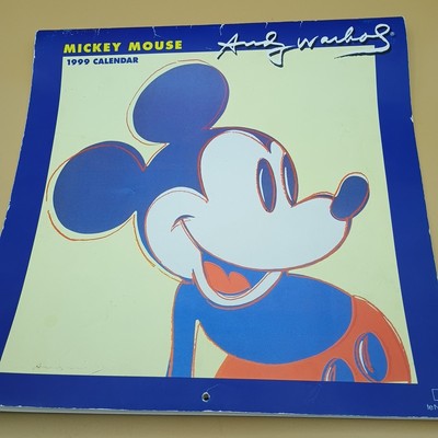 1999 Mickey Mouse Andy Warhol Calendar Te Neues Art Prints Vintage 