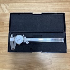 6  Dial Calipers With Plastic Case 0" - 6" Standard .001" Machinist Tool