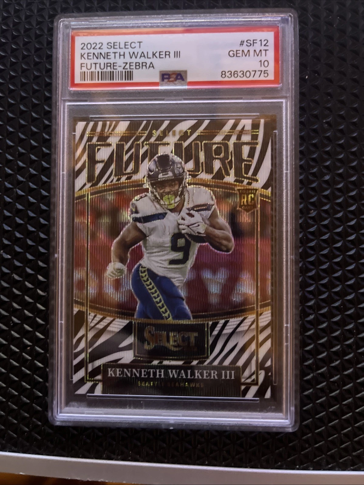Kenneth Walker III Panini Select Select Future #SF12 Zebra