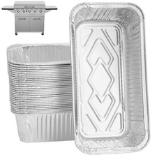 WEBROIL Grill Drip Pan Liner for Members Mark Griddle G70301-1 30, Silver 