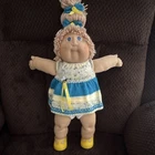 Cabbage Patch Kids Vintage 1983 Jesmar 16in Soft Body Champagne Blue Eyes Outfit