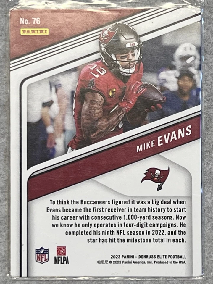 2023 Panini Donruss Elite - Mike Evans #76 Aspirations Stars /299 - Image 2 of 2
