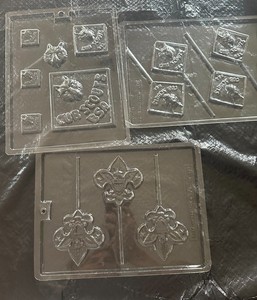 Boy Scout & Cub Scout Candy Mold Set Plastic Chocolate Molds set of 3 