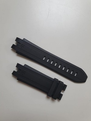 100% GENUINE PARMIGIANI FLEURIER 26mm BLACK RUBBER WATCH STRAP NEW