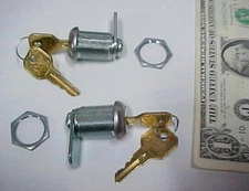 2 Penn USA Cam Cylinder Locks, Storage Case, Compartment, Access Panel 3/4" New