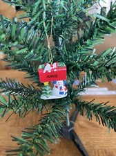 Kurt Adler Snowman Christmas Tree Ornament Personalized Name "Annie".
