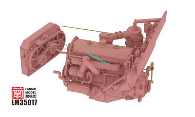 Heavy Hobby Lanmo LM-35017 1/35 Maybach HL42/TUKRM Engine
