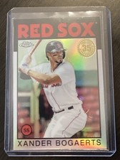 2021 Topps Chrome Xander Bogaerts 1986 35th Anniversary Refractor Red Sox 86BC-8