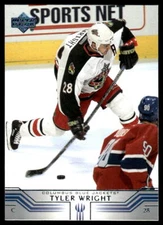 2001-02 Upper Deck #281 Tyler Wright Columbus Blue Jackets Hockey Card